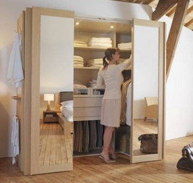 Créer un dressing dans un petit intérieur – Bambou design